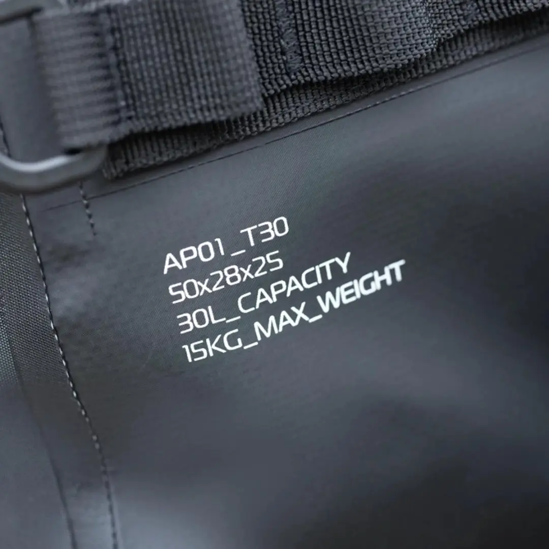Oxford Aqua Rolltas - 30 Liter inhoud - Schoudertas - Zadeltas - 100% waterdicht - ideaal voor vakantie of transport - met harde bodem - afbeelding 6 van 6