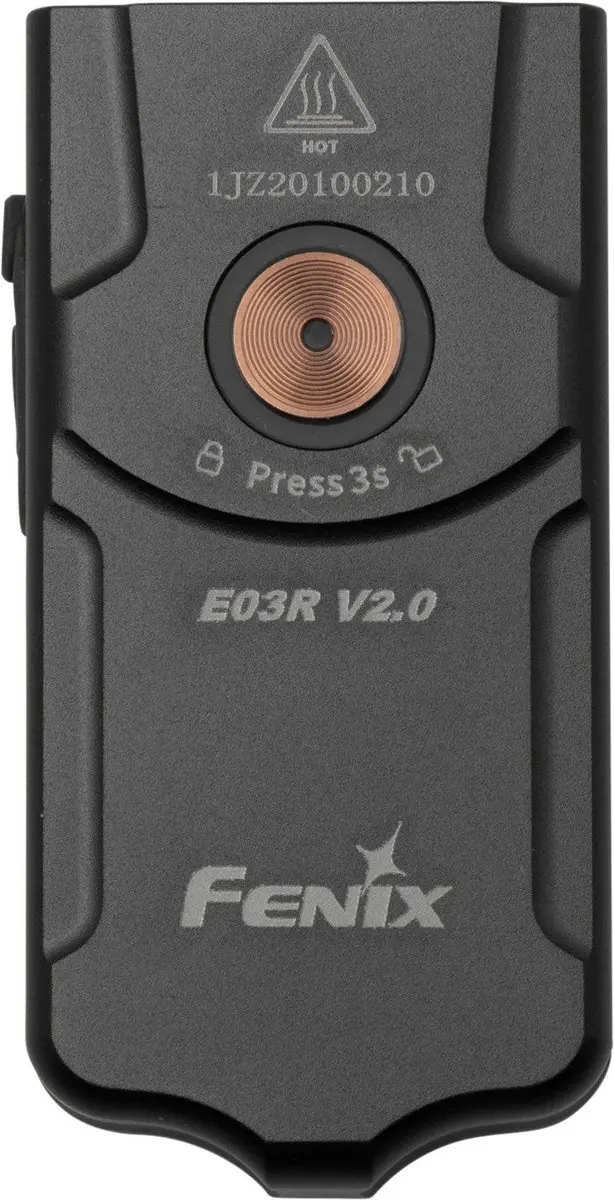 Fenix E03R V2.0 FEE03R-V2 Sleutelhangerzaklamp - Grijs - afbeelding 2 van 4