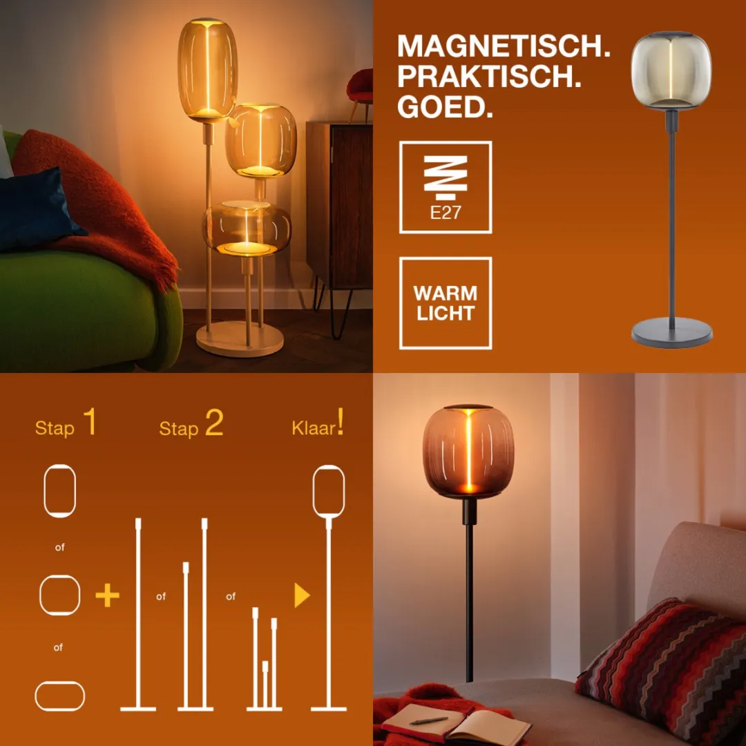 Osram Decor Stick Floor Grondlamp 3xE27 - Donkergrijs