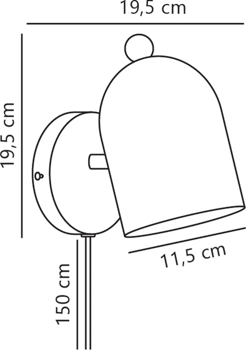 Nordlux Gaston Wandlamp E27 - Pastel Groen