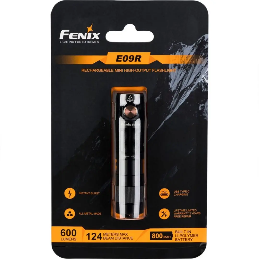Fenix E09R Compacte LED Zaklamp