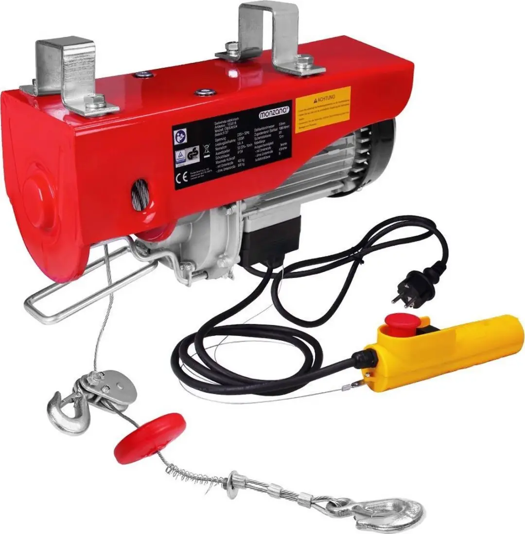 Monzana Elektrische Kabellier 400/800 kg - Rood - afbeelding 2 van 5