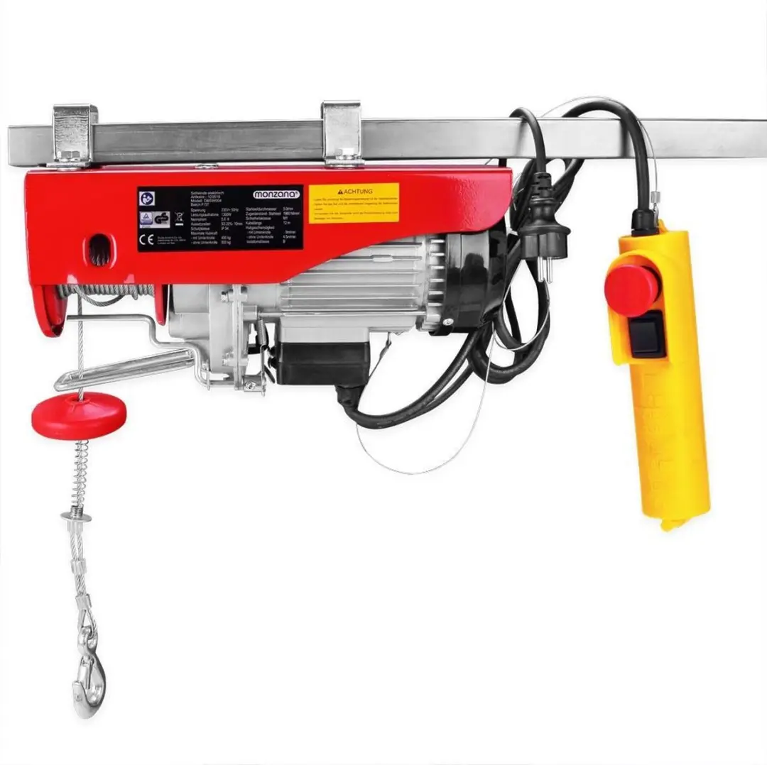 Monzana Elektrische Kabellier 400/800 kg - Rood - afbeelding 5 van 5
