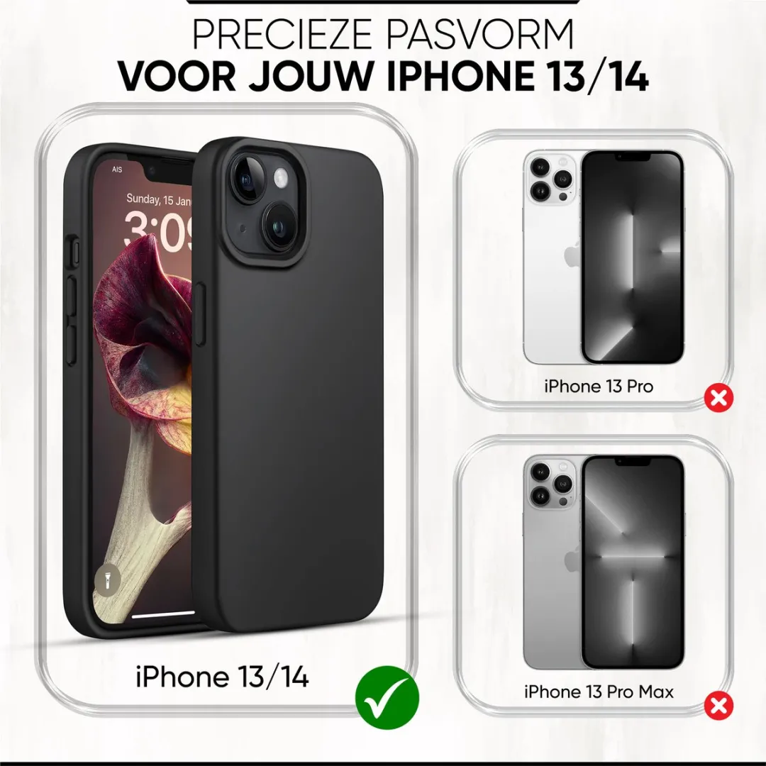 NUVEX iPhone 14/13 Hoesje - Zwart - MPN 8720892373663