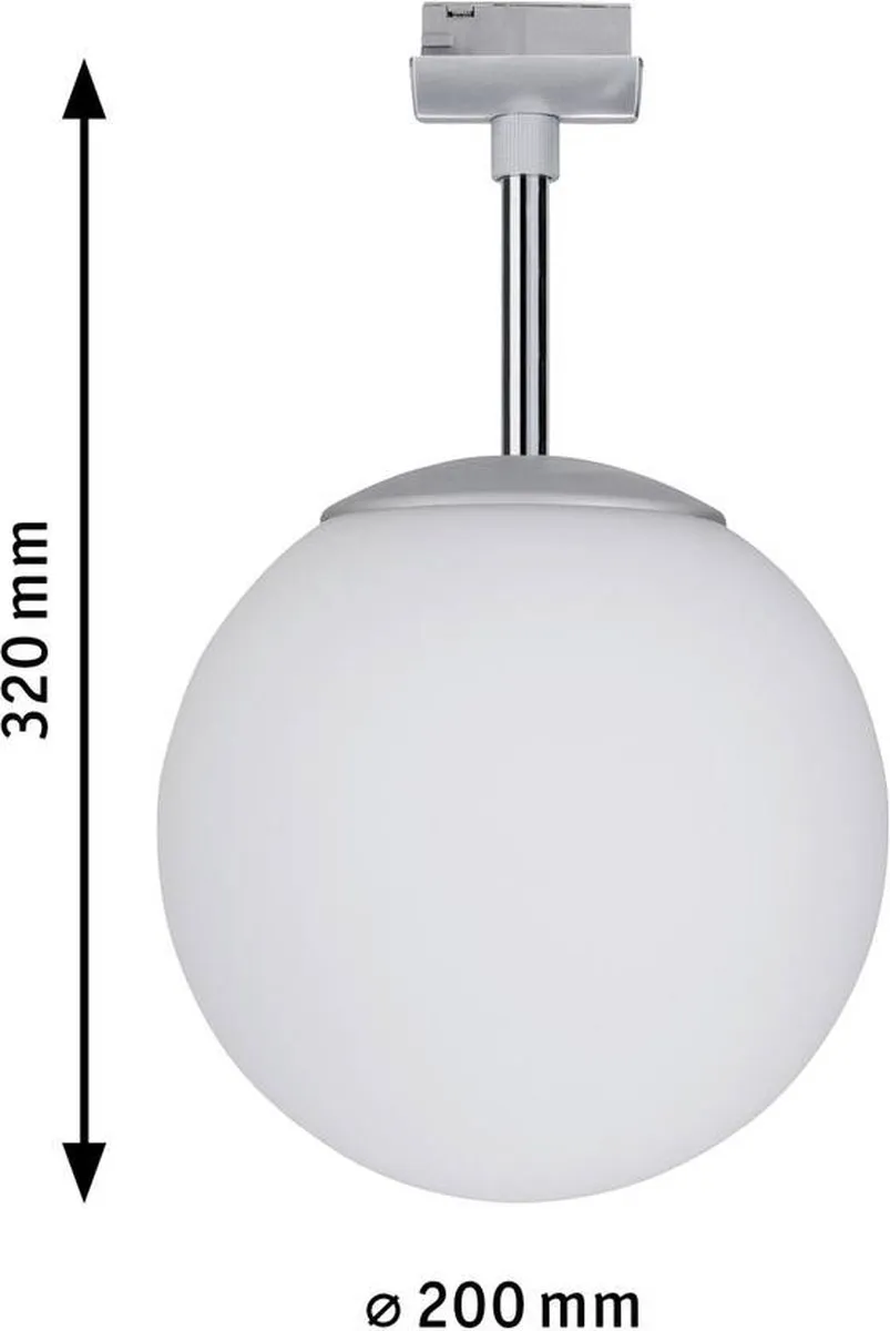 Paulmann Globe Small 97602 E14 Lamp - 10W - Chroom mat