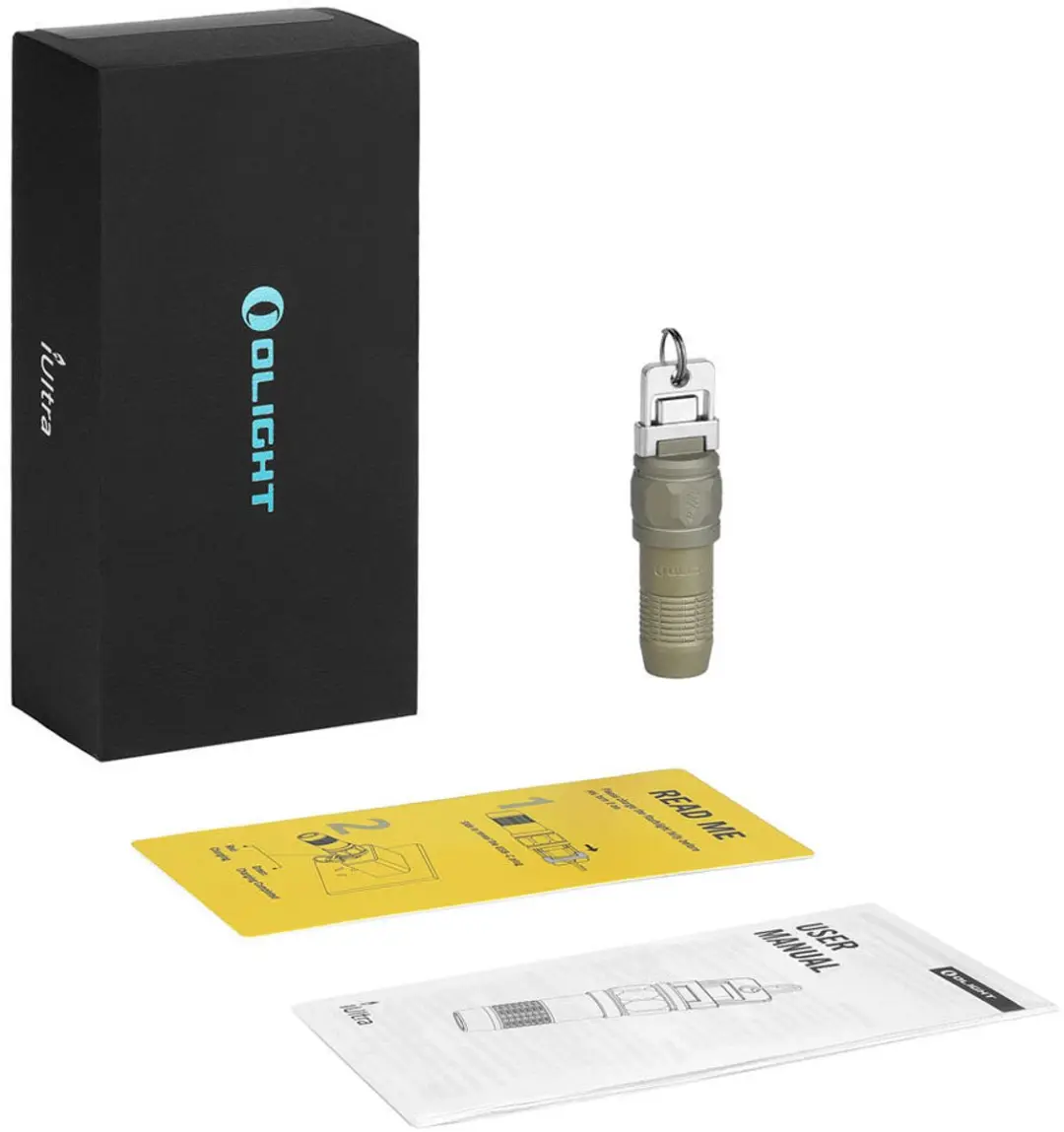 Olight iUltra Zaklamp - 80 lm - Olijfgroen - afbeelding 3 van 6