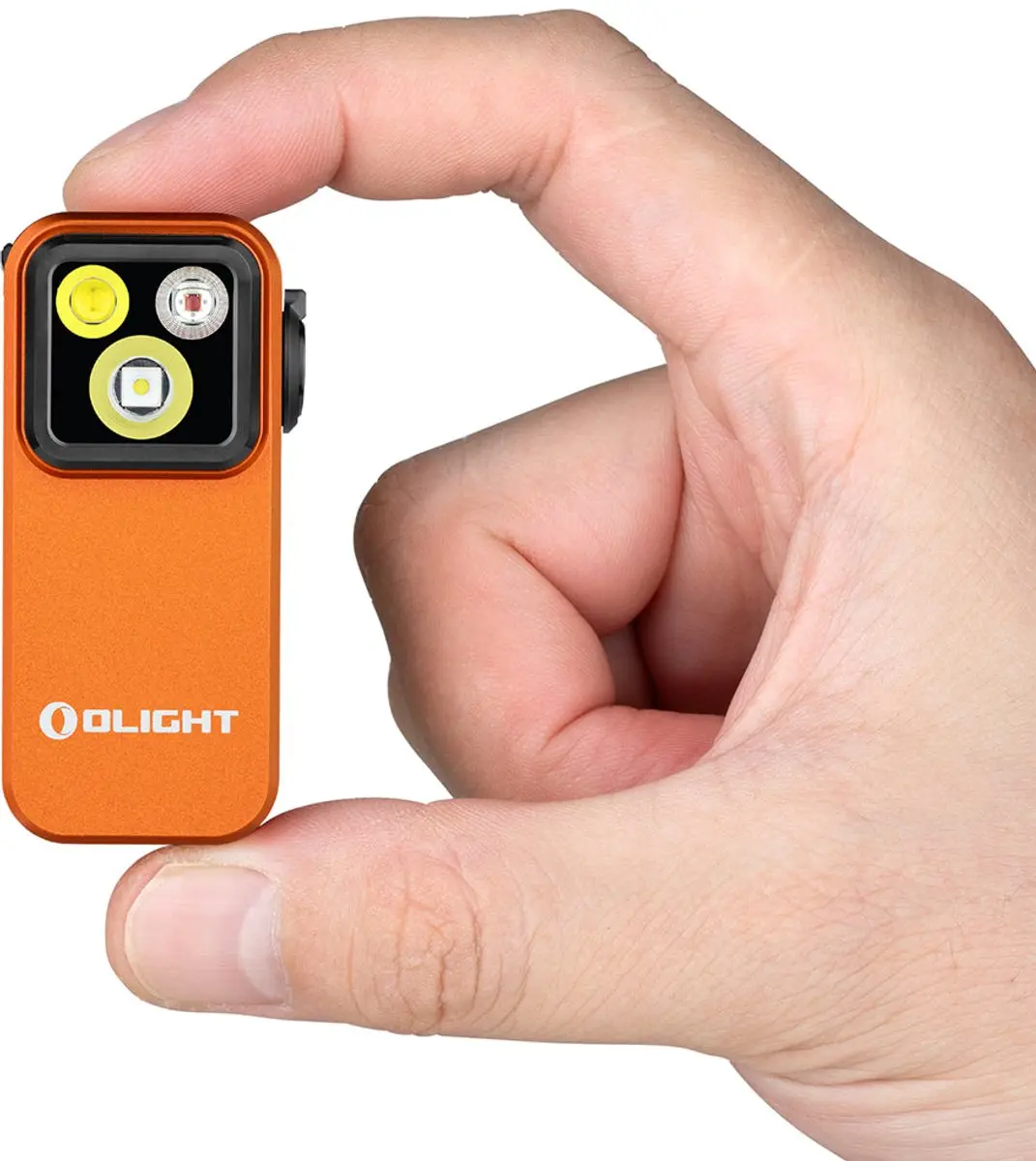 Olight Oclip Pro Zaklamp - 500 lm - Oranje - afbeelding 4 van 6