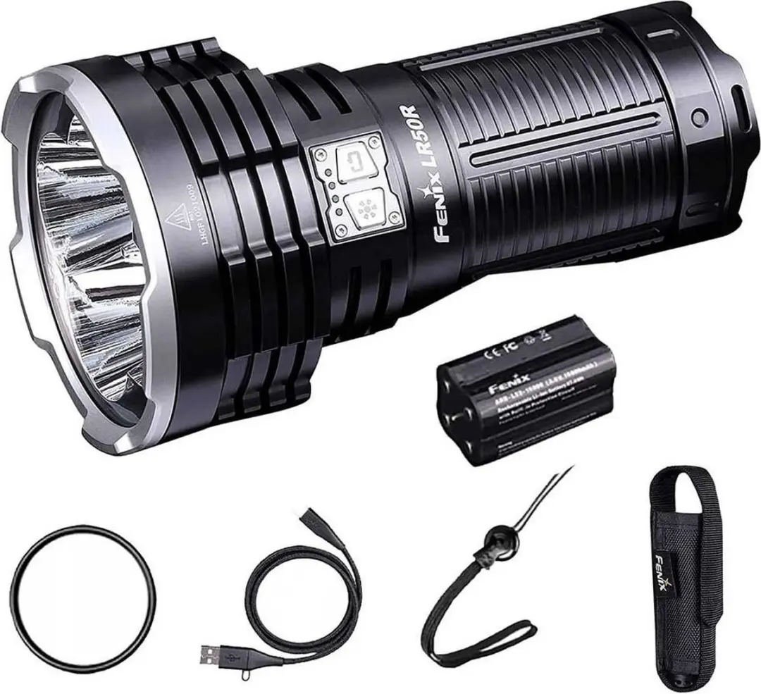 Fenix LR50R Oplaadbare LED Zaklamp 12000 Lumen - Zwart - afbeelding 2 van 6