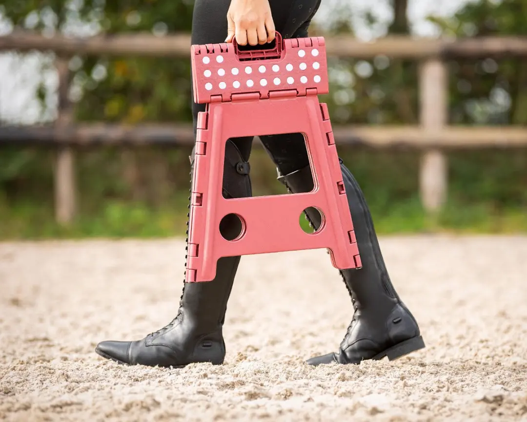 QHP Step-Up Opstapkruk 39cm - Bordeaux - afbeelding 2 van 4