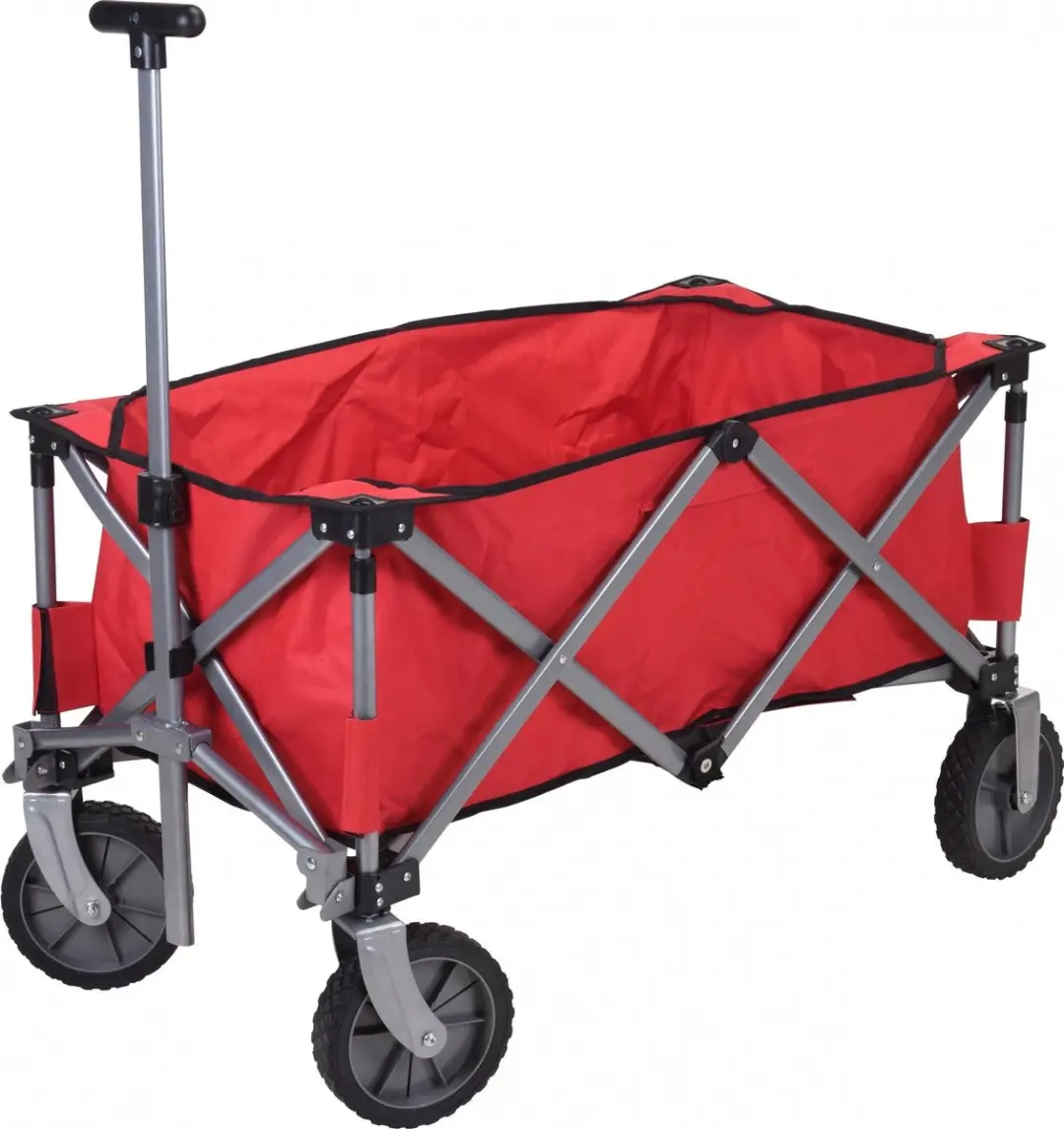 Opvouwbare Bolderkar - 90x49x58cm - Rood - afbeelding 2 van 3