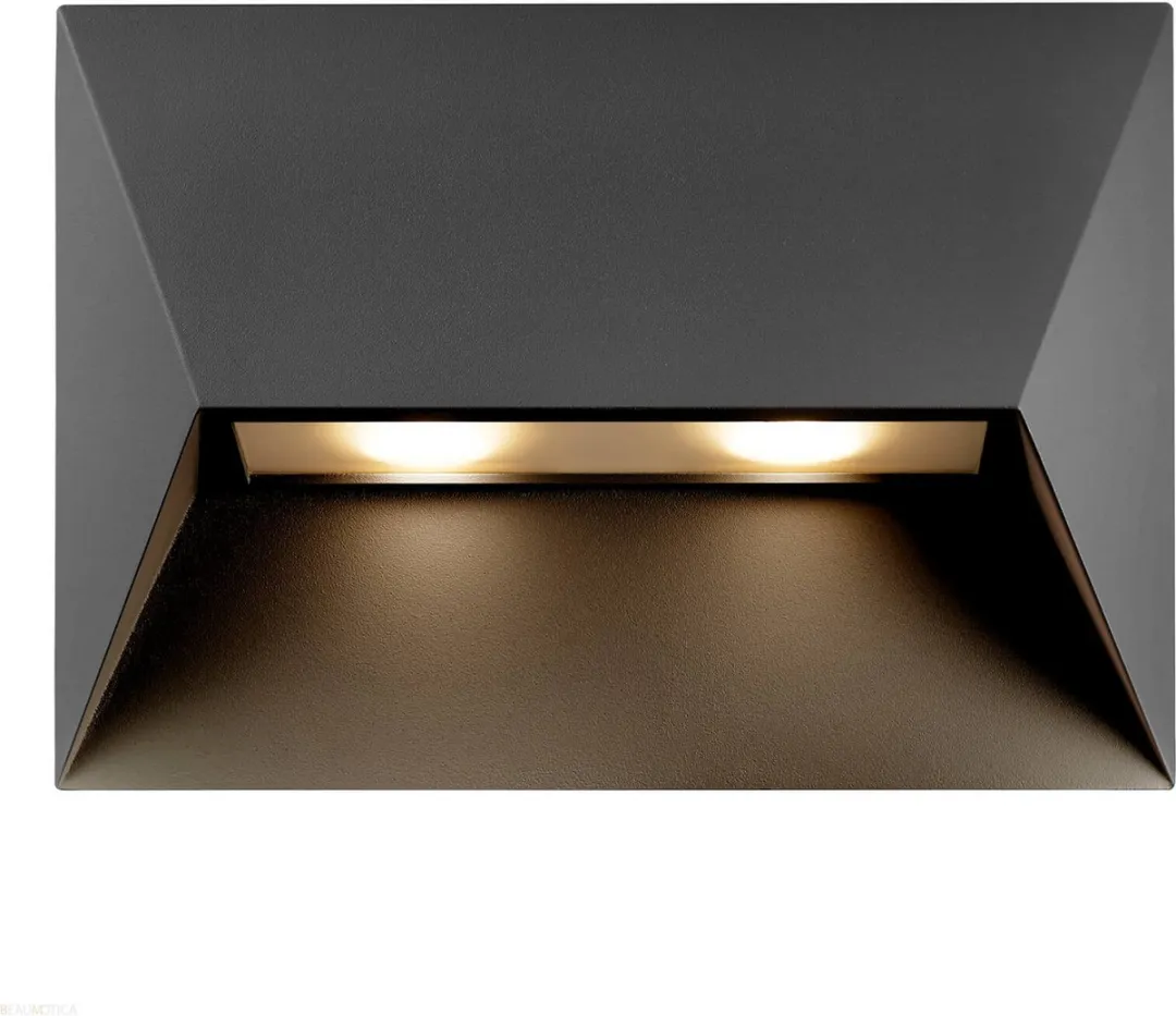 Nordlux Pontio 27 Wandlamp 2xGU10 - Zwart