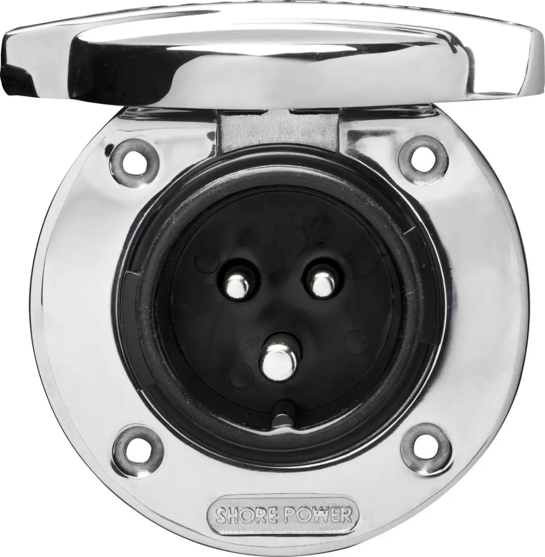 Mastervolt RVS Walstroom Inlet 16A/230V - afbeelding 3 van 4