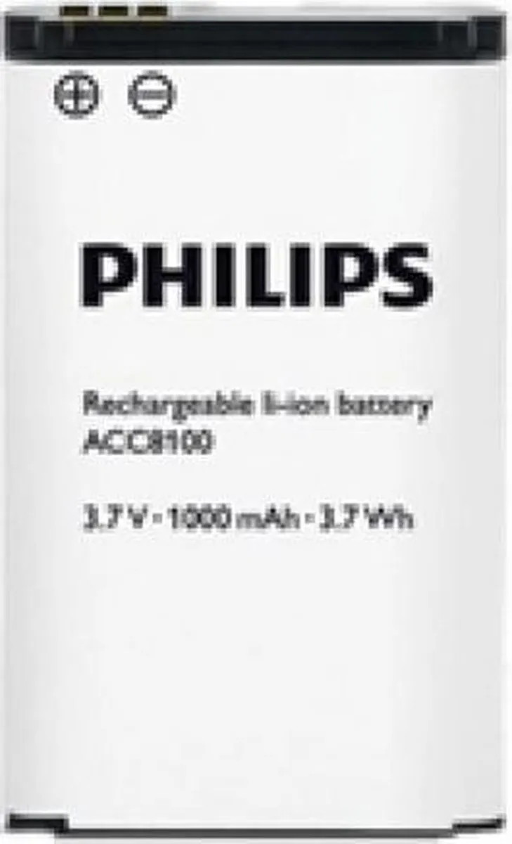 Philips ACC8100 Oplaadbare Li-Ion Accu 1000mAh