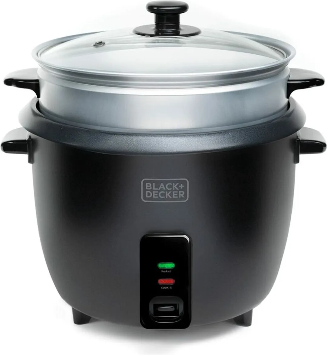 BLACK+DECKER BXRC1800E Rijstkoker 1,8L - 700W - Stoommand Zwart - afbeelding 6 van 6