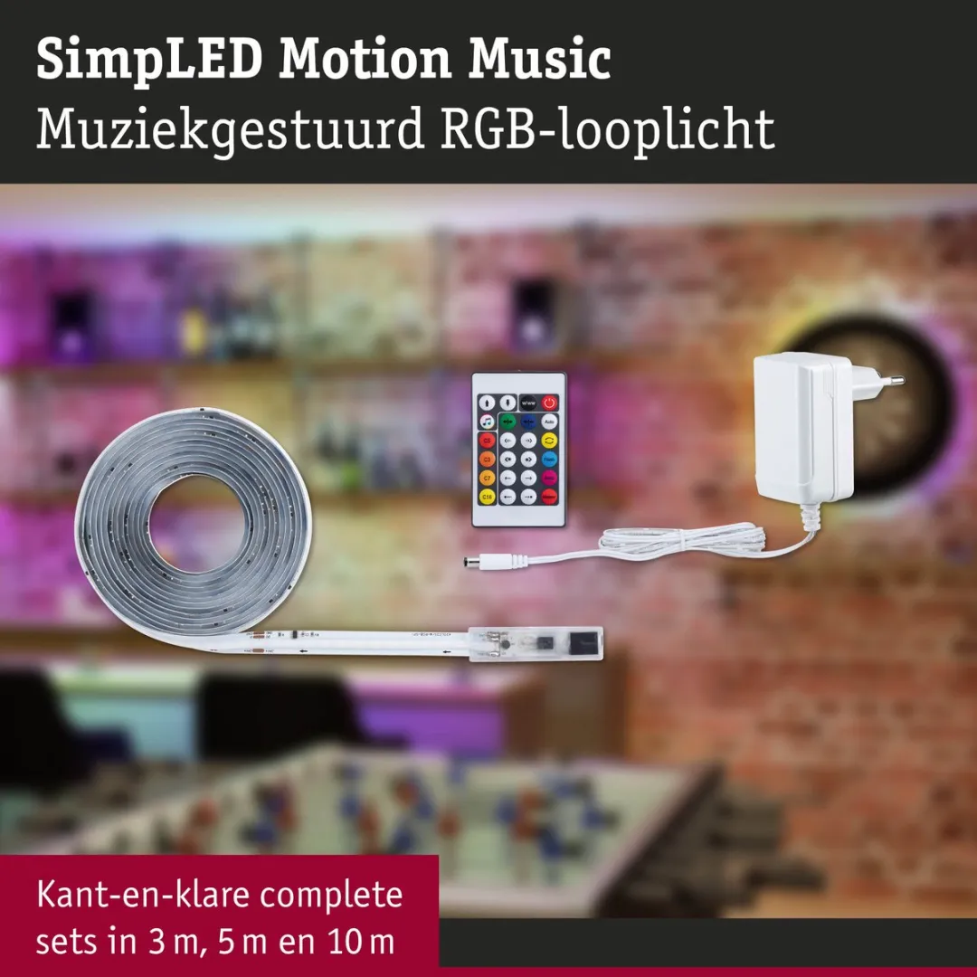 Paulmann SimpLED LED Strip RGBIC 5m - 22W - 420 LEDs/m