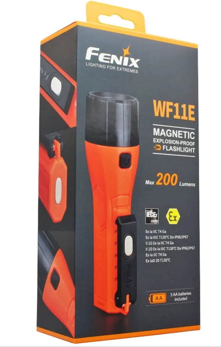 Fenix WF11E ATEX Zaklamp - 200 Lumen - afbeelding 2 van 6