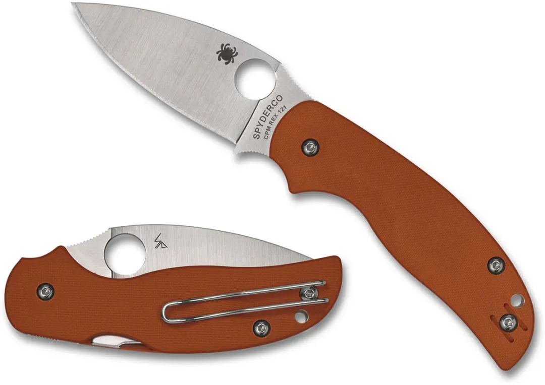 Spyderco Sage 5 burnt-orange G10 REX 121