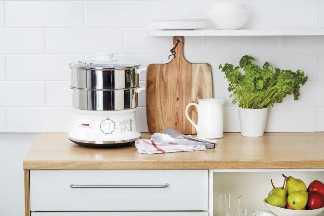 Tefal Convenient VC145100 Stoomkoker 2 Manden - 900W - Wit/Roestvrijstaal
