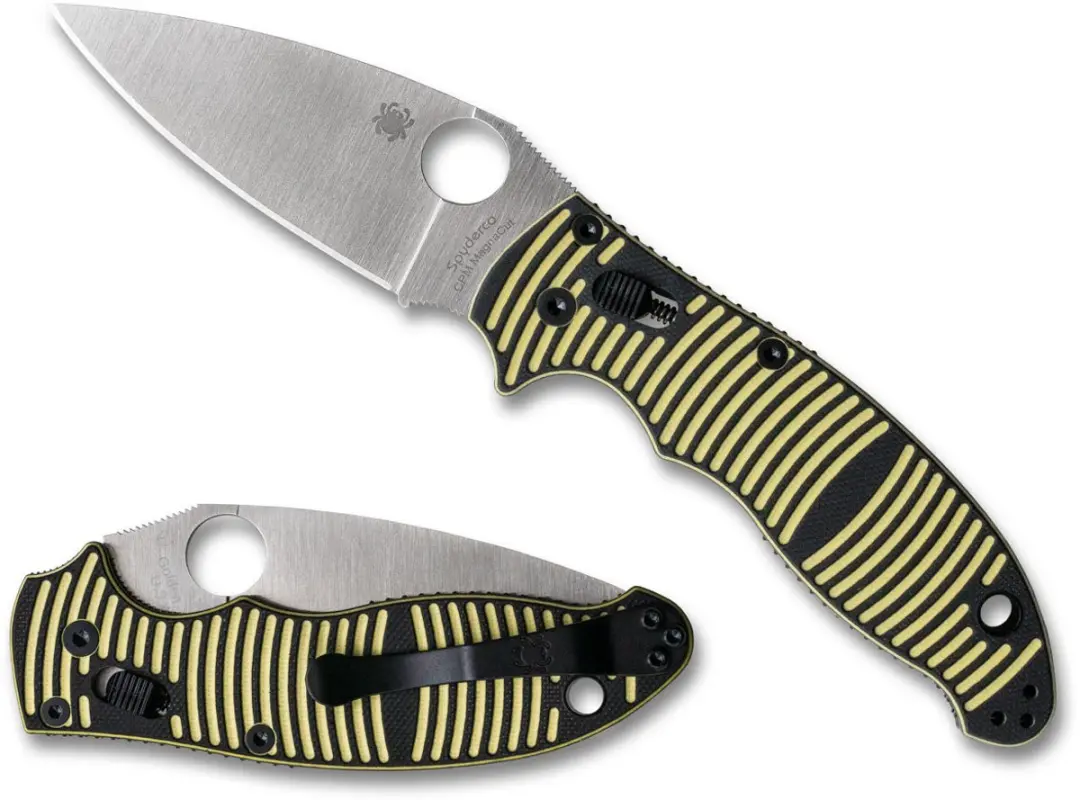 Spyderco Manix 2 Salt Yellow/Black G-10 CPM MagnaCut PE