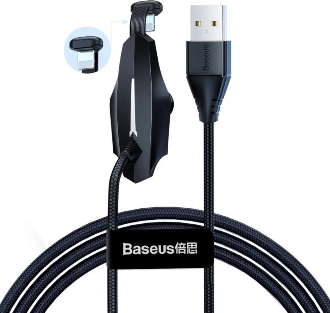 Baseus Game USB Lightning Kabel 1.2m - CALXA-A01 - Zwart