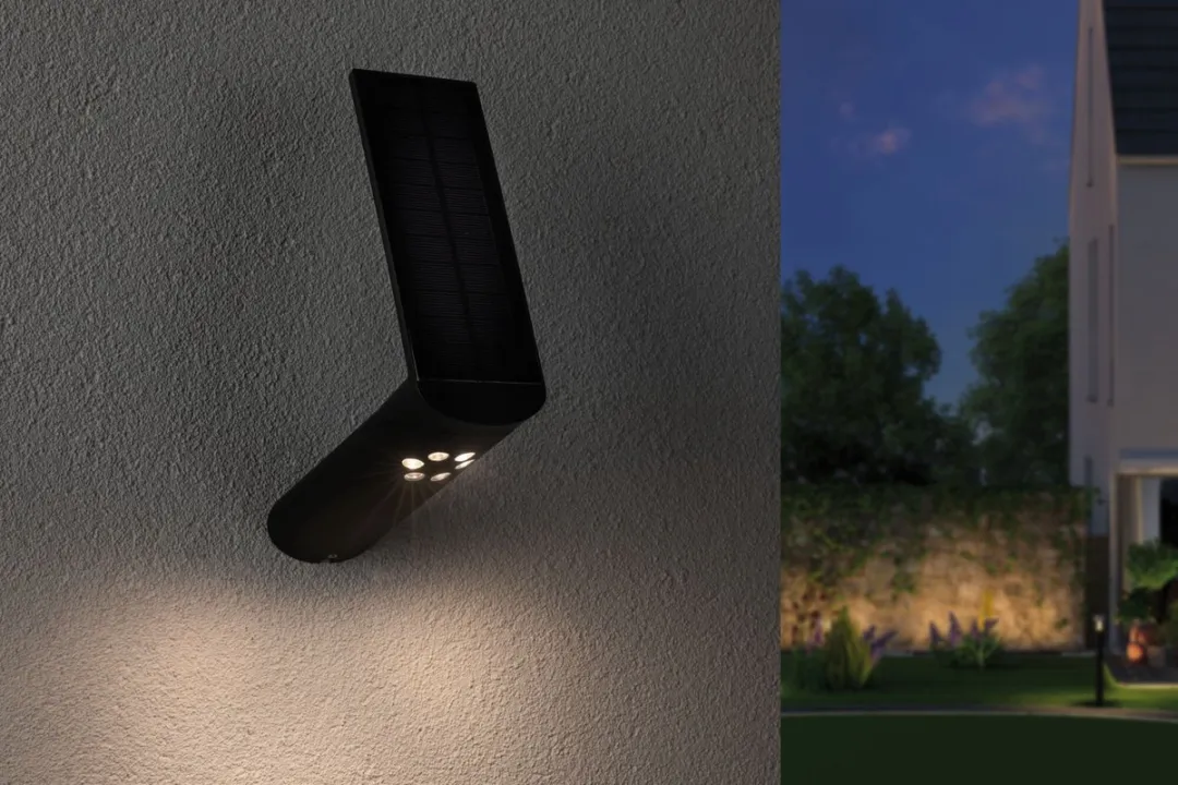 Paulmann Ilias Solar LED Wandarmatuur - 3000K 57lm Antraciet - afbeelding 6 van 6