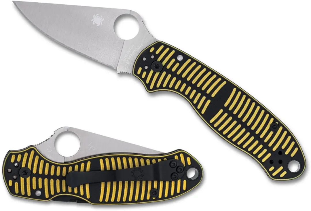 Spyderco Para 3 Salt Yellow CPM MagnaCut