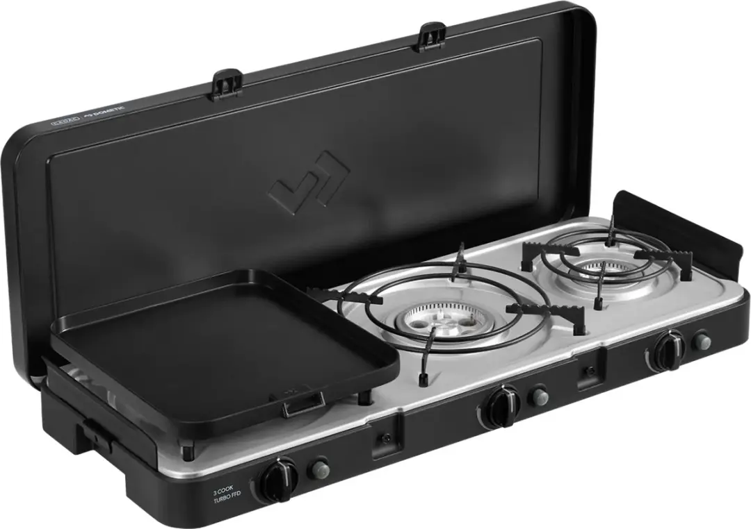 Cadac 3 Cook Turbo FFD Deluxe 303FC-20-EF Kooktoestel - Zwart - afbeelding 2 van 6