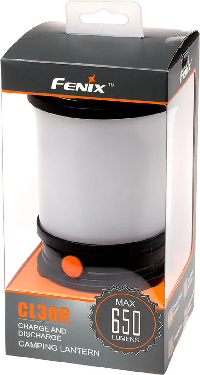 Fenix CL30R FECL30R Campinglamp - 650 Lumen - Zwart - afbeelding 4 van 6