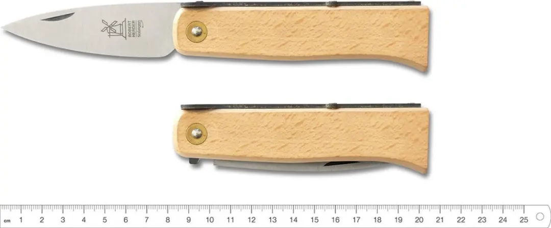 Robert Herder Lierenaar Zakmes - Lemmet 9 cm - Beukenhout - afbeelding 3 van 6