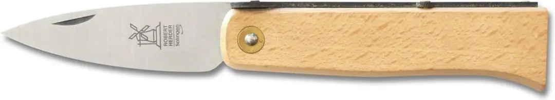 Robert Herder Lierenaar Zakmes - Lemmet 9 cm - Beukenhout - afbeelding 5 van 6