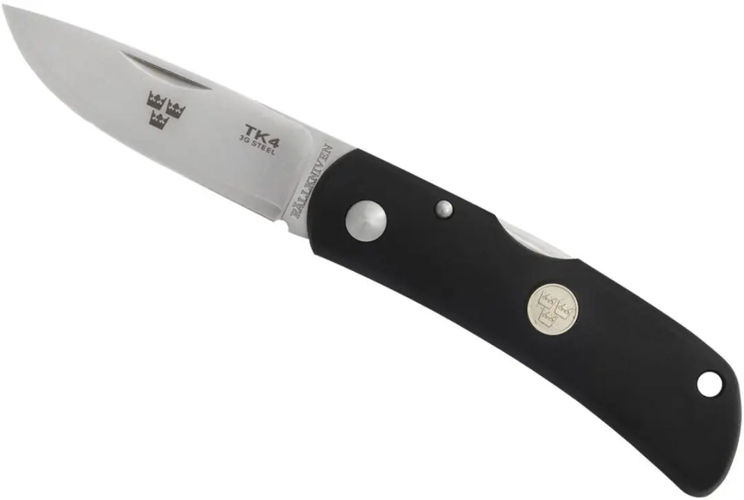 Fallkniven Tre Kronor ADOL.FK-TK4C Zakmes - Zwart - afbeelding 2 van 4