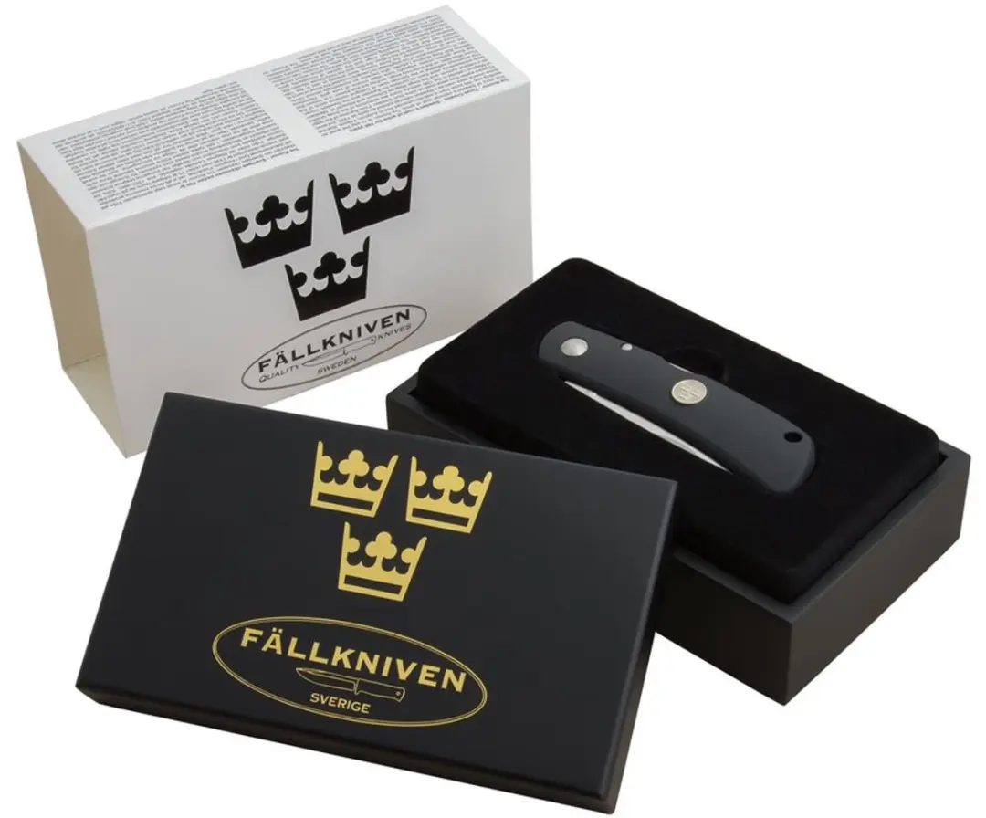 Fallkniven Tre Kronor ADOL.FK-TK4C Zakmes - Zwart - afbeelding 4 van 4