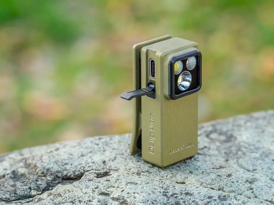 Olight Oclip Ultra Zaklamp - 530 lm - Olive Green - afbeelding 6 van 6