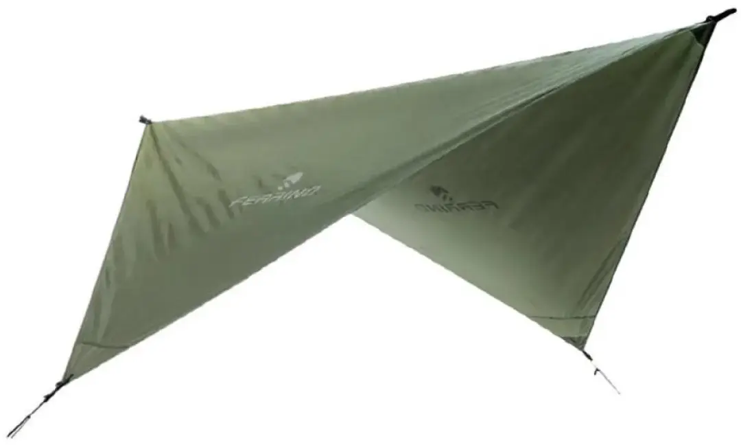 Ferrino Rain Tarp met Dry Sack - 240x240cm - Leger Groen - afbeelding 3 van 4