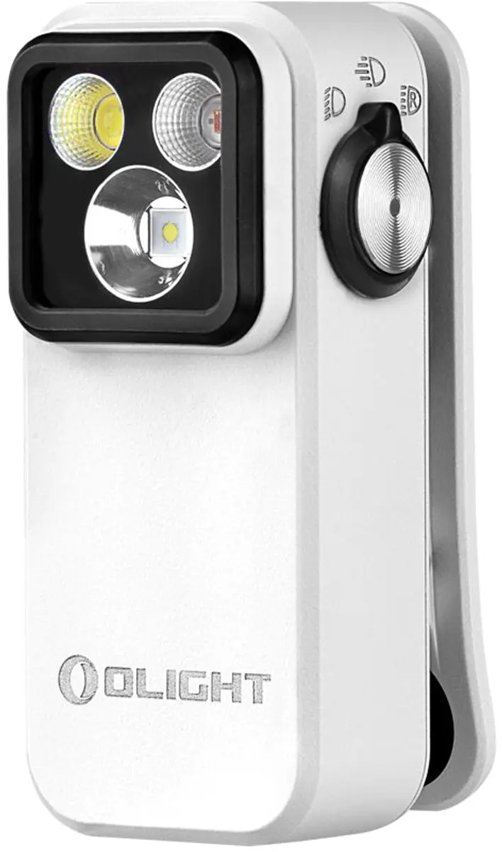 Olight Oclip Pro Zaklamp - 500 lm - Wit - afbeelding 5 van 6