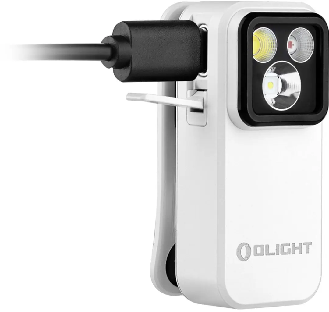 Olight Oclip Pro Zaklamp - 500 lm - Wit - afbeelding 3 van 6