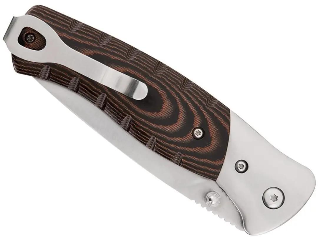 Buck 835 Small Folding Selkirk Clampack Zakmes - Micarta - afbeelding 3 van 4