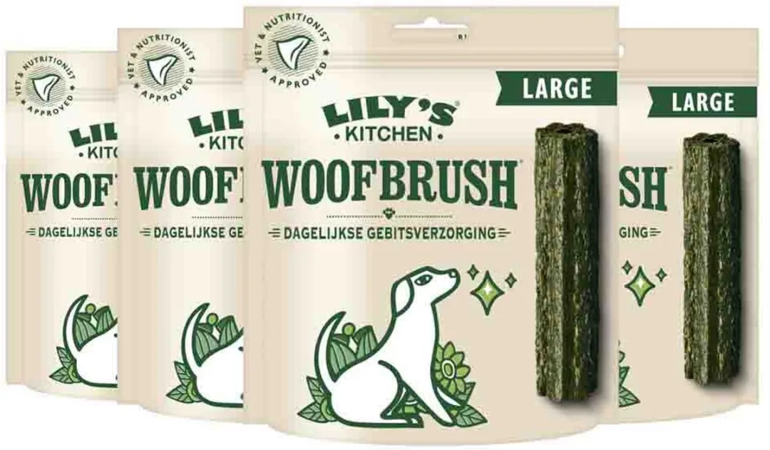 Lily's Kitchen Woofbrush Natural Dental Chew Large - 4x329g - afbeelding 6 van 6