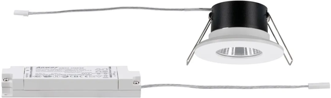 Paulmann LED-inbouwlamp Calla Star IP65 7W 370lm 80mm - Wit mat