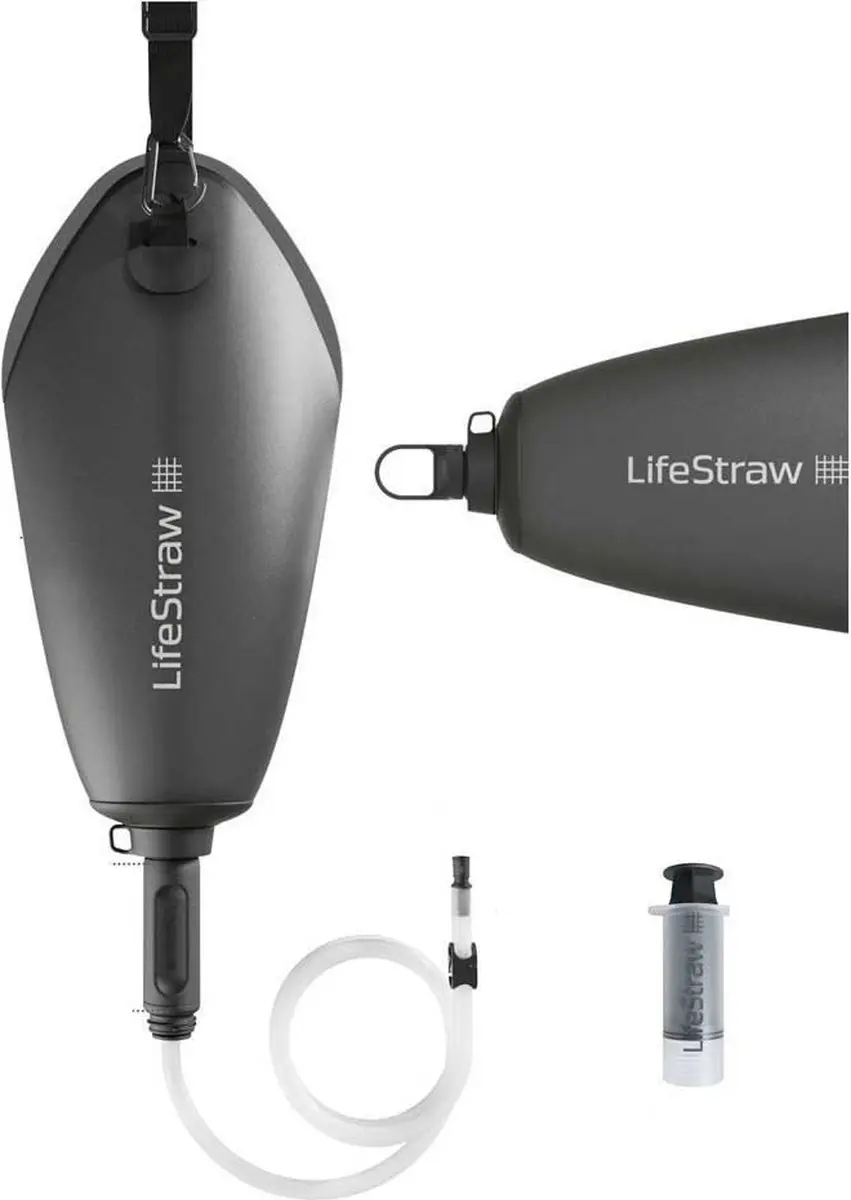 LifeStraw Peak Compact Gravity Waterzak - 3L - Grijs - afbeelding 2 van 6