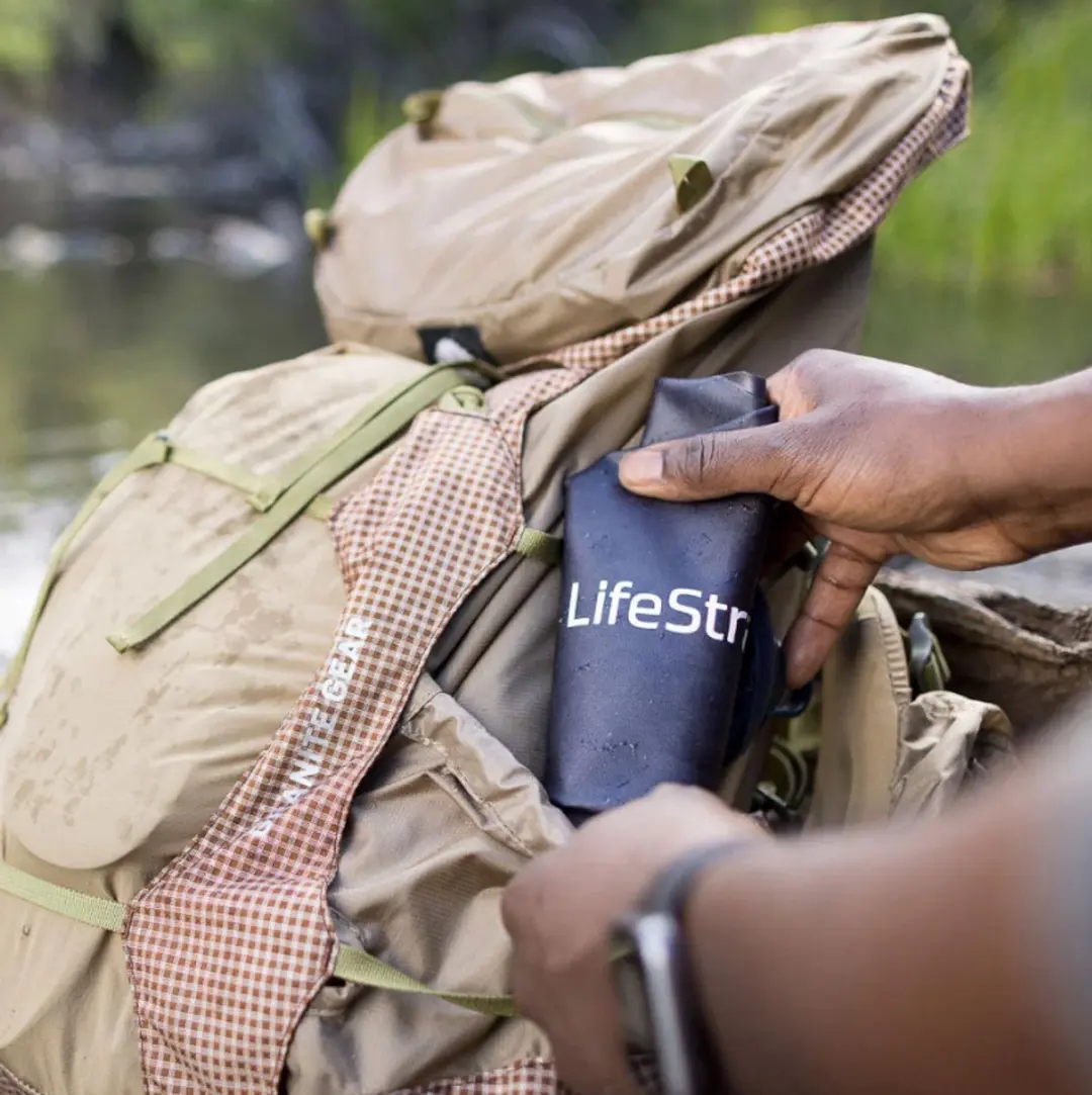 LifeStraw Peak Compact Gravity Waterzak - 3L - Grijs - afbeelding 6 van 6