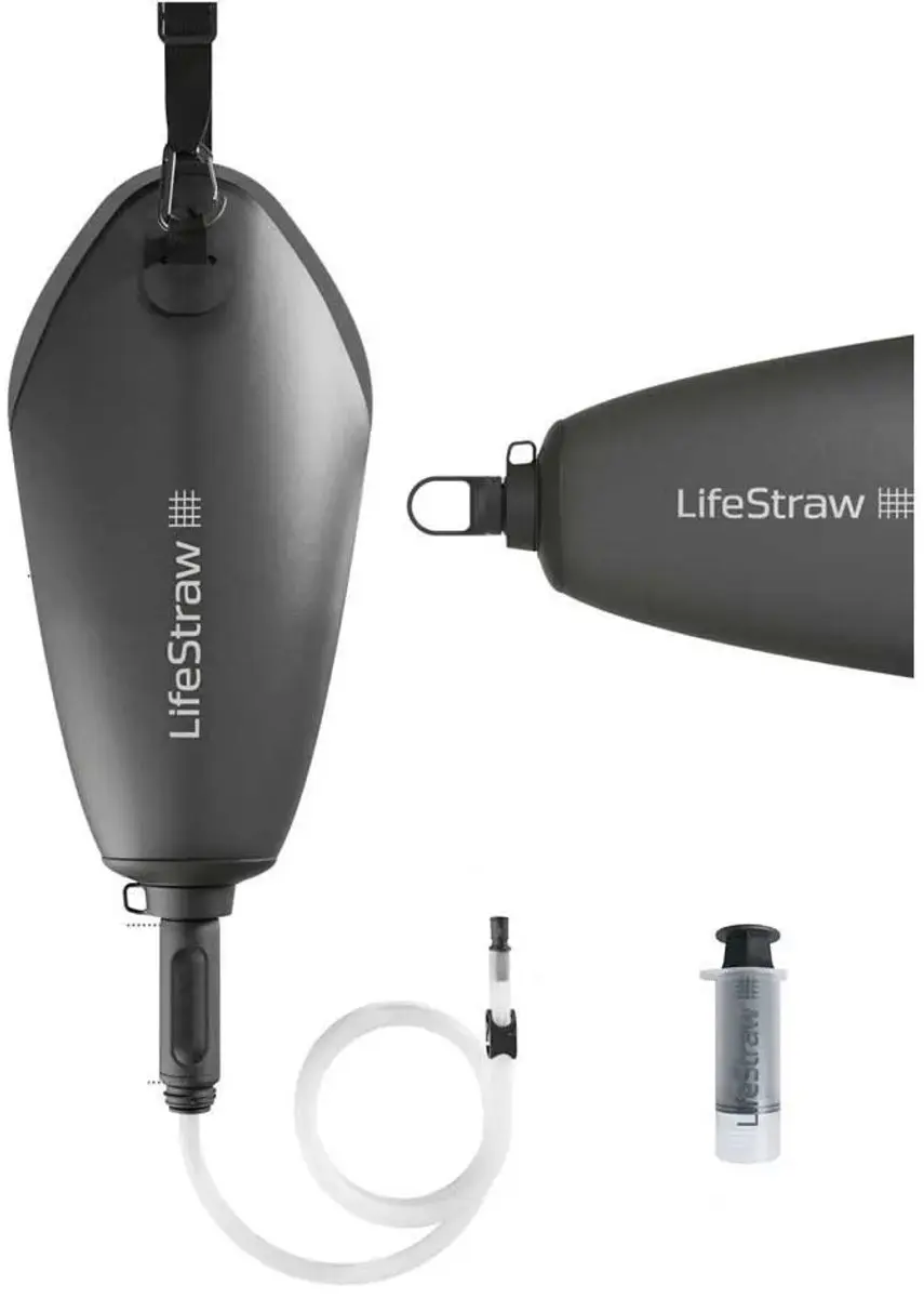 LifeStraw Peak Compact Gravity Waterzak - 3L - Grijs - afbeelding 3 van 6