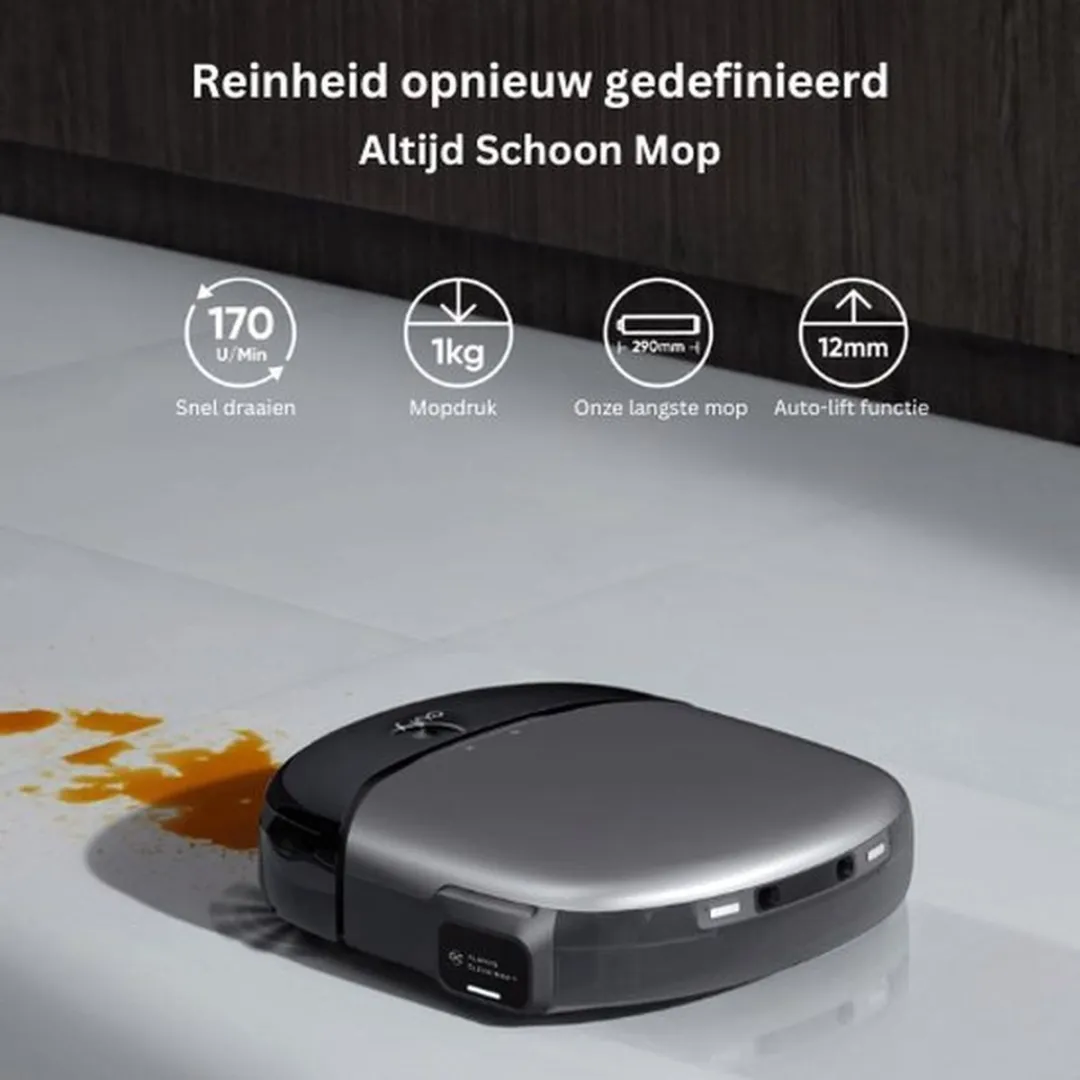 Eufy Clean S1 Pro Robotstofzuiger T2080GA1 - 8.000 Pa - Zwart