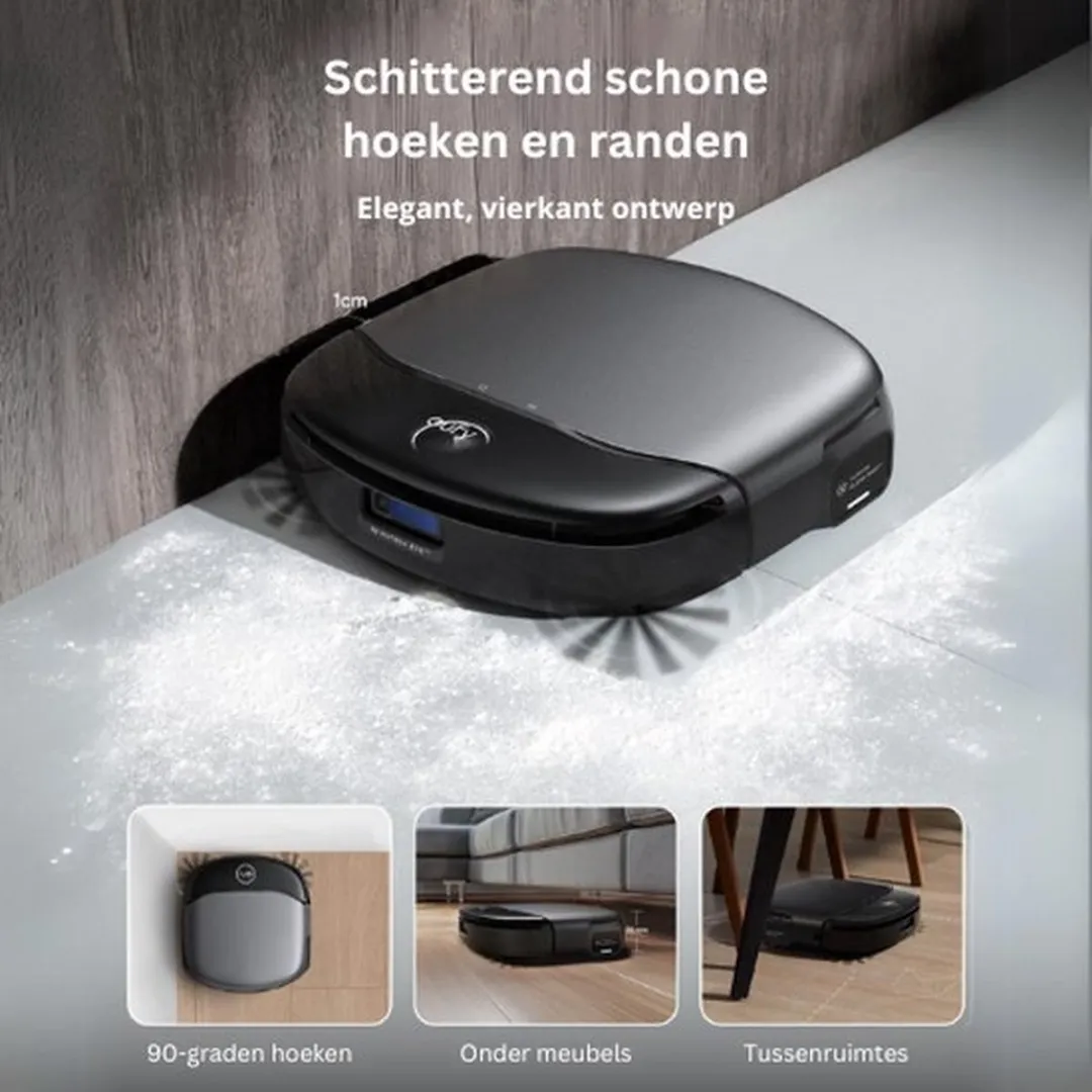 Eufy Clean S1 Pro Robotstofzuiger T2080GA1 - 8.000 Pa - Zwart