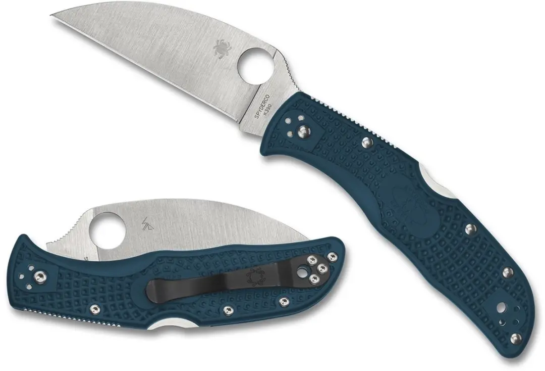 Spyderco Zakmes Endela Lightweight Wharncliffe Blue K390 PE