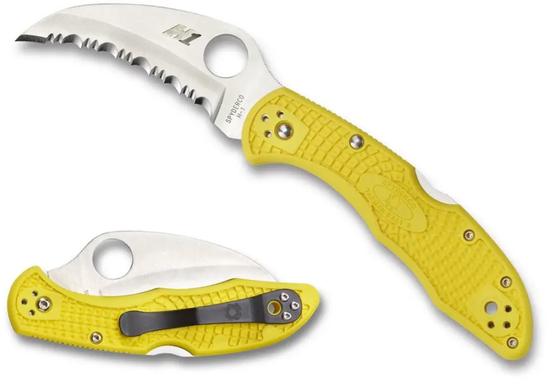Spyderco Zakmes Tasman Salt 2 Yellow H-1 SE