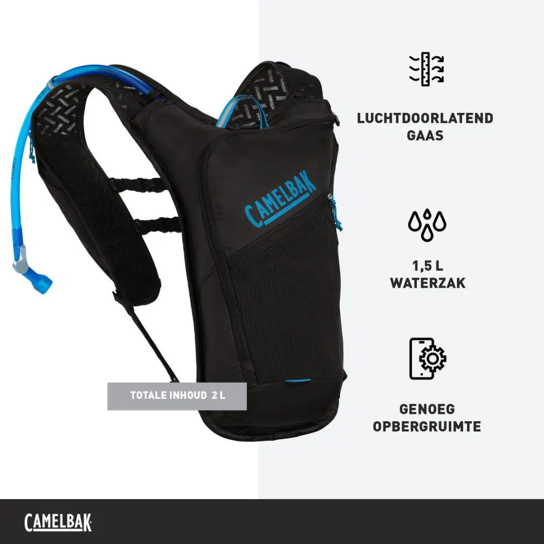 CamelBak Dart Drinkzak - Zwart - afbeelding 2 van 6