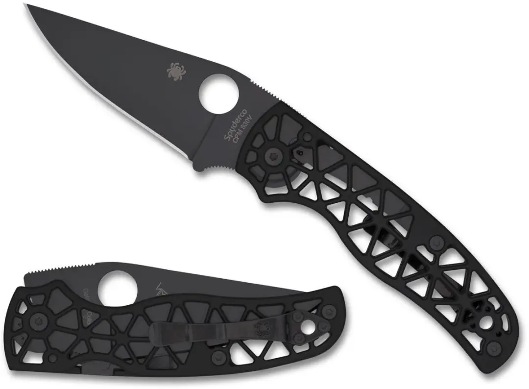 Spyderco Edgerati Black Aluminum CPM S30V PE