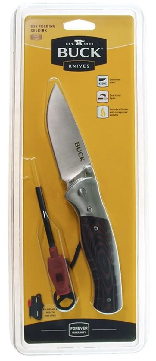 Buck Zakmes Large Folding Selkirk Micarta Clampack