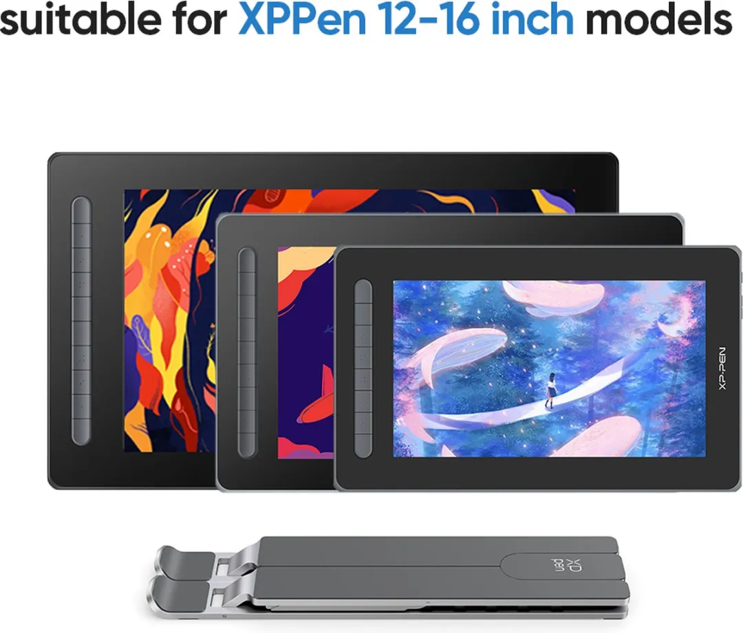 XPPen ACS05 Verstelbare en Opvouwbare Aluminium Ondersteuning voor Grafische Tablets van 12 tot 16 inch